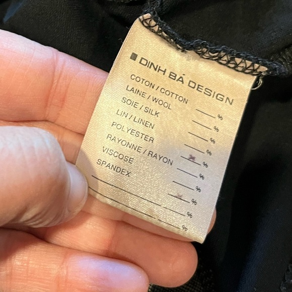 🖤 Black and grey cowl neck tunic – DINH BA – Size XL🖤 - Picture 3 of 9